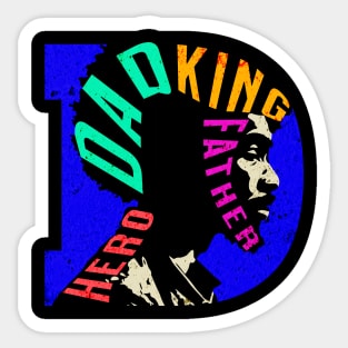 Dad King Father Hero Sticker